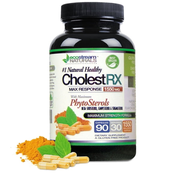 CholestRX by EcoStream Naturals Cholesterol Triple Beta-Sitosterol Support, 90 Count