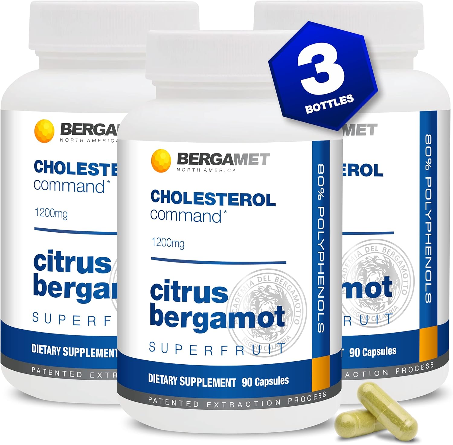 Cholesterol Command, Citrus Bergamot Superfruit Supplement, 47