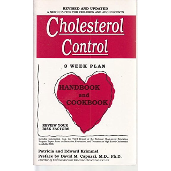 Pre-Owned Cholesterol Control 3-Week Plan Handbook and Cookbook, 9780916503086, 0916503089, Paperback, 3rd edition