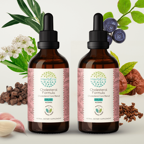 Cholesterol Formula Alcohol Extract Tincture. Cholesterol Care Blend 2x4 oz