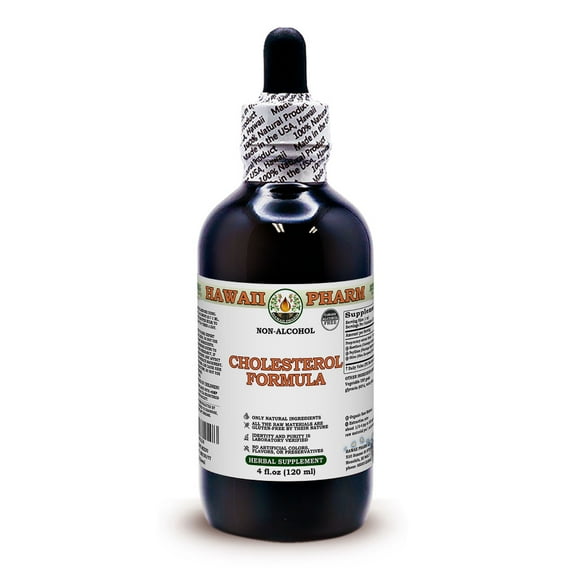 Cholesterol Formula Liquid Extract Tincture. Expertly Extracted by Trusted HawaiiPharm Brand. Absolutely Natural. Proudly made in the USA. Tincture 4 Fl.Oz