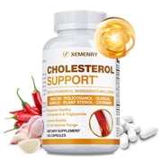 Cholesterol Support - with Niacin, Garlic, Cayenne - Supports Cardiovascular and Cholesterol Health, Promotes Circulation - 120 Count