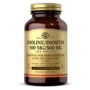 Solgar Choline/Inositol 500 mg/500 mg Vegetable Capsules - 100 ct