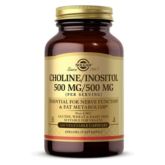 Choline/Inositol, 100 Vegetable Capsules, Solgar