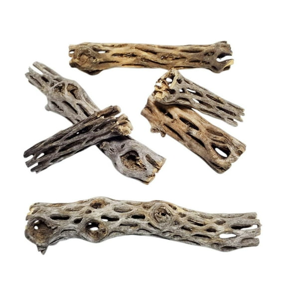 Cholla Wood -12 pieces 3" & 6" Mixed Wood for Freshwater Shrimp, ALL Aquariums & Terrariums. Extra Tourmaline Mineral Supplement &nbsp;Balls&nbsp;Included