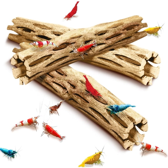 Cholla Wood, 6 Climbing Logs, Chew Toy, Aquarium Fish, Snail, and Shrimp Driftwood, Tropical Freshwater Fish Dcor, Adds Raw Beauty, 3 Pack