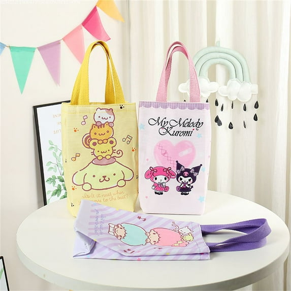 Cartoon Stacking Series Canvas Merle Pudding Braised Pot Pot Bag Thermos Cup Handbag Umbrella Storage Bag