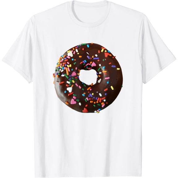 Chololate Donut Cool Matching Couple Funny Halloween Costume T-Shirt