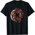 thumbnail image 1 of Chololate Donut Cool Matching Couple Funny Halloween Costume T-Shirt, 1 of 4