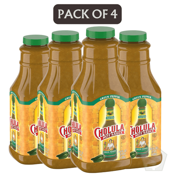 Cholula 64 fl. oz. Green Pepper Hot Sauce - 4/Case