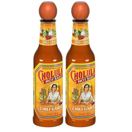 Cholula Chili Garlic Hot Sauce, 5 fl oz, Pack of 2