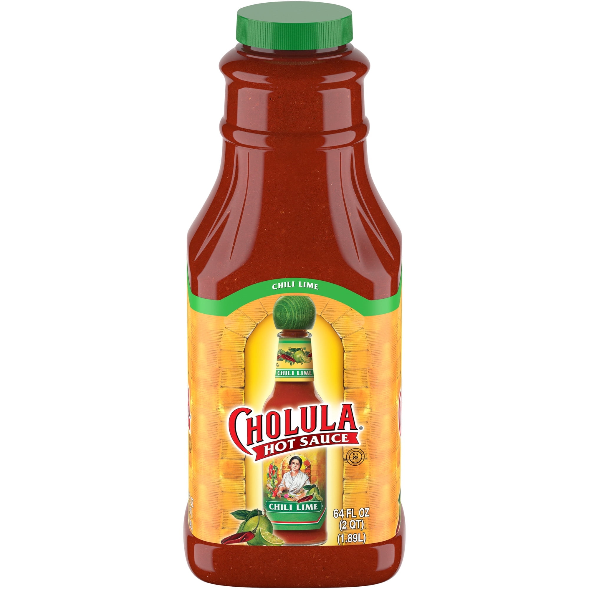 Cholula Chili Lime Hot Sauce, 64 fl oz