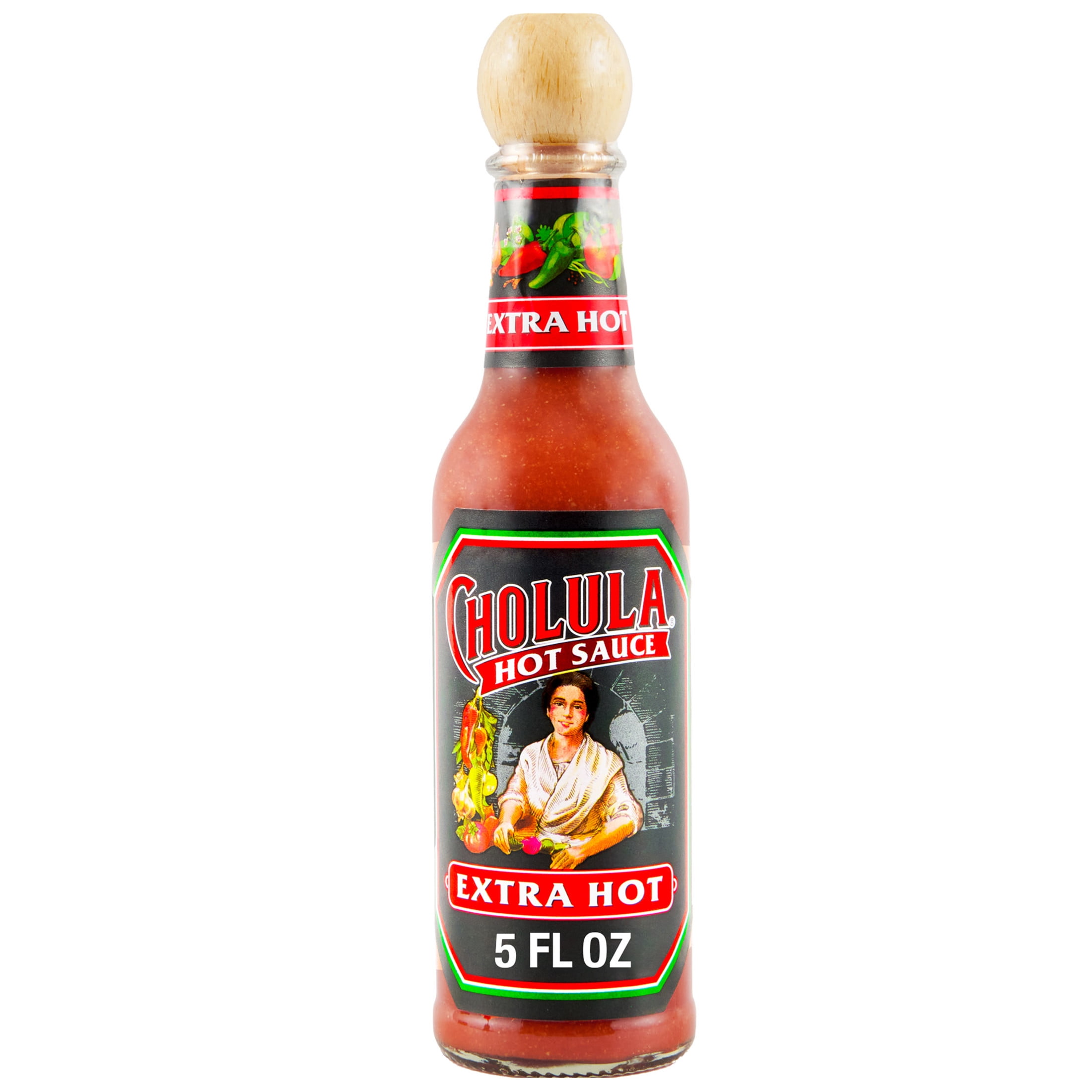 Cholula Extra Hot Sauce, 5 fl oz Bottle