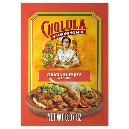 Cholula Original Fajita - Medium Seasoning Mix, 0.87 oz Bag