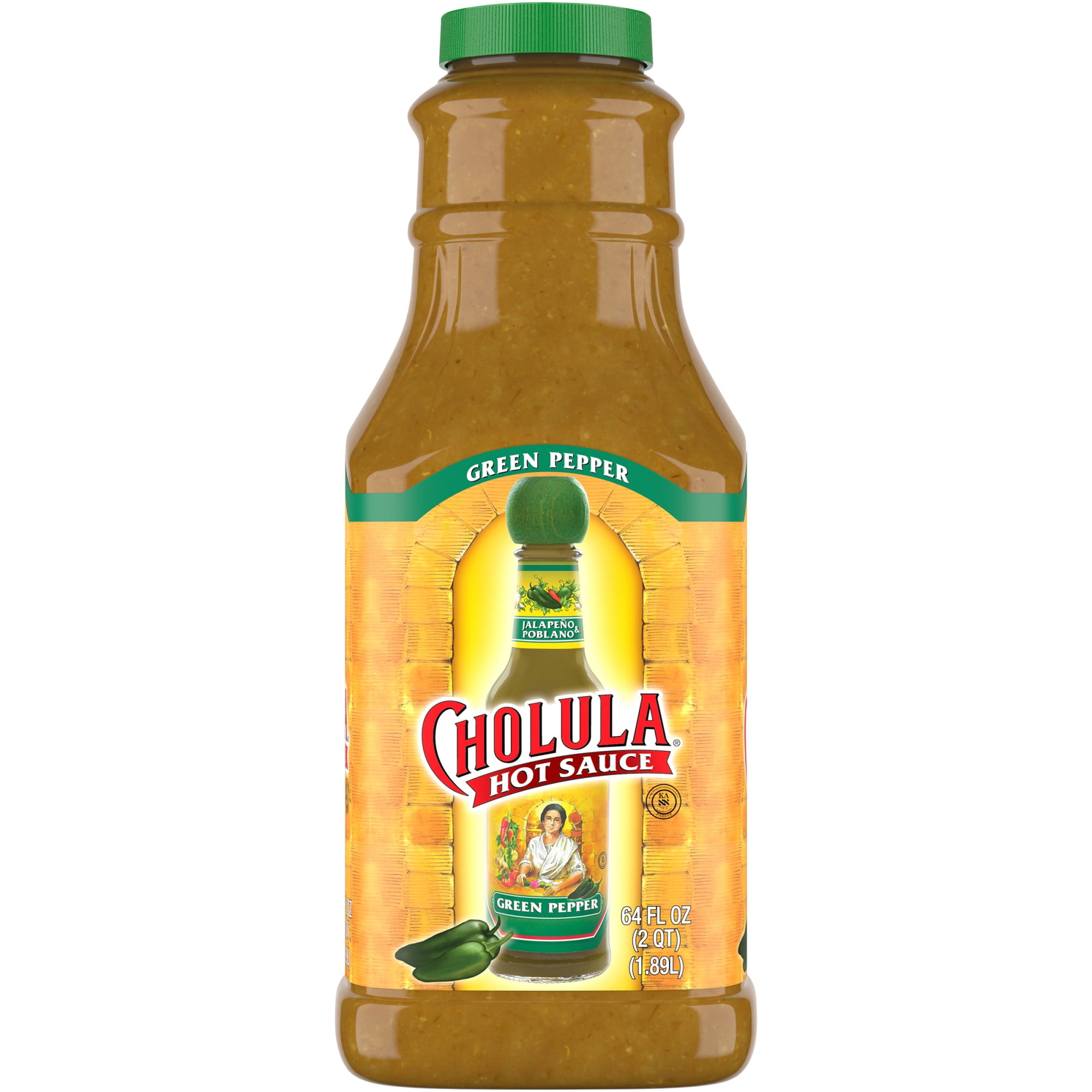 Cholula Green Pepper Hot Sauce, 64 fl oz