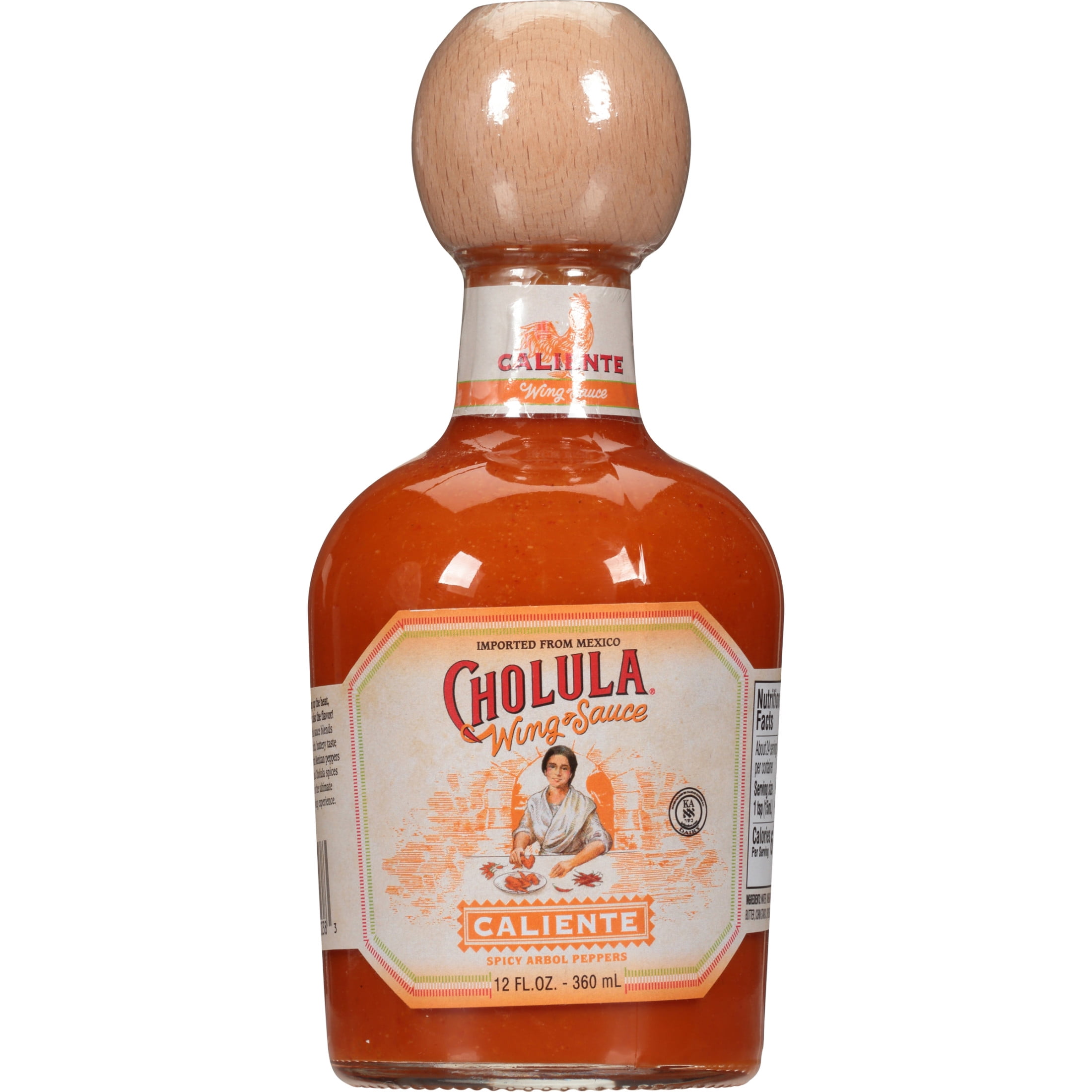 Cholula Kosher Caliente Wing Sauce, 12.0 fl oz Bottle