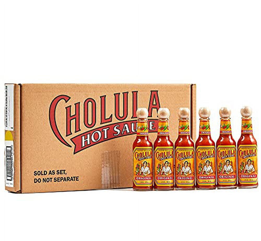 Cholula Original Hot Sauce 5 fl oz Multipack, 6 count | Crafted with Mexican Peppers and Spice Blend | Hot Sauce Lover Gift Set | Gluten Free, Kosher,