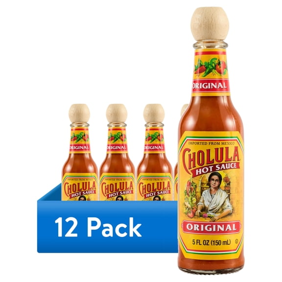 (12 pack) Cholula Kosher Original Hot Sauce, 5.0 fl oz Bottle