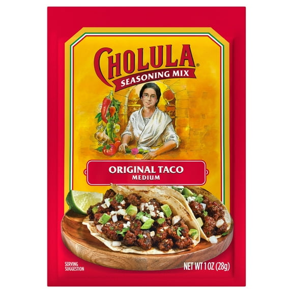Cholula Original Taco Medium Recipe Mix 1 oz Bag (Pack of 8)