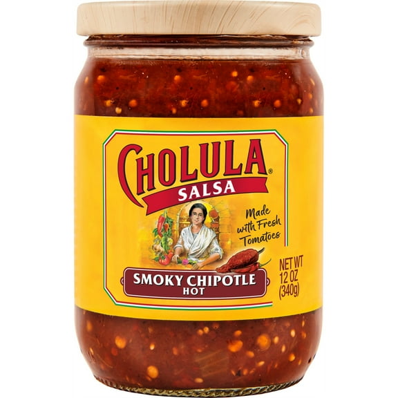 Cholula Smoky Chipotle - Hot Salsa, 12.0 oz Jar