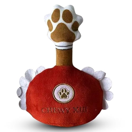 View of Chomp Haus Chewy XIII – Luxurious Plush Dog Toy with Squeaker, Premium ...