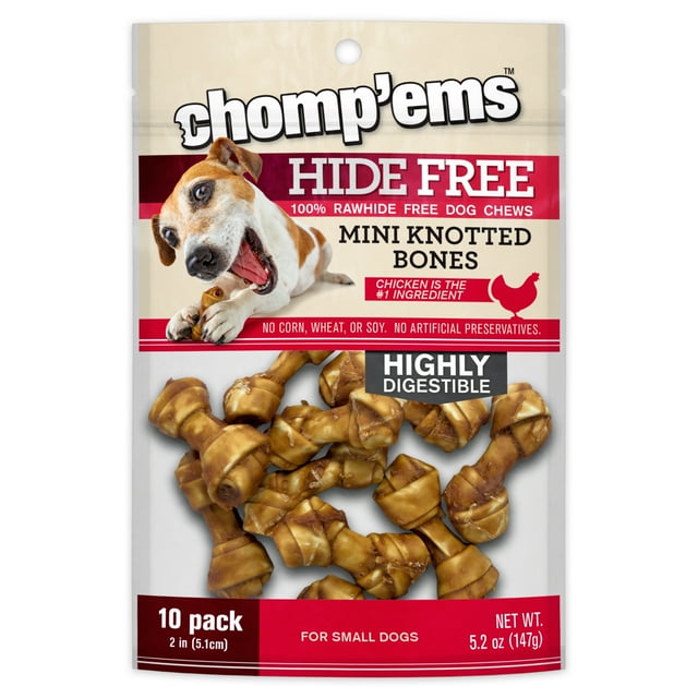 Chomp 'ems Chicken Hide Free Dog Chews Rawhide Free Dog Treats No