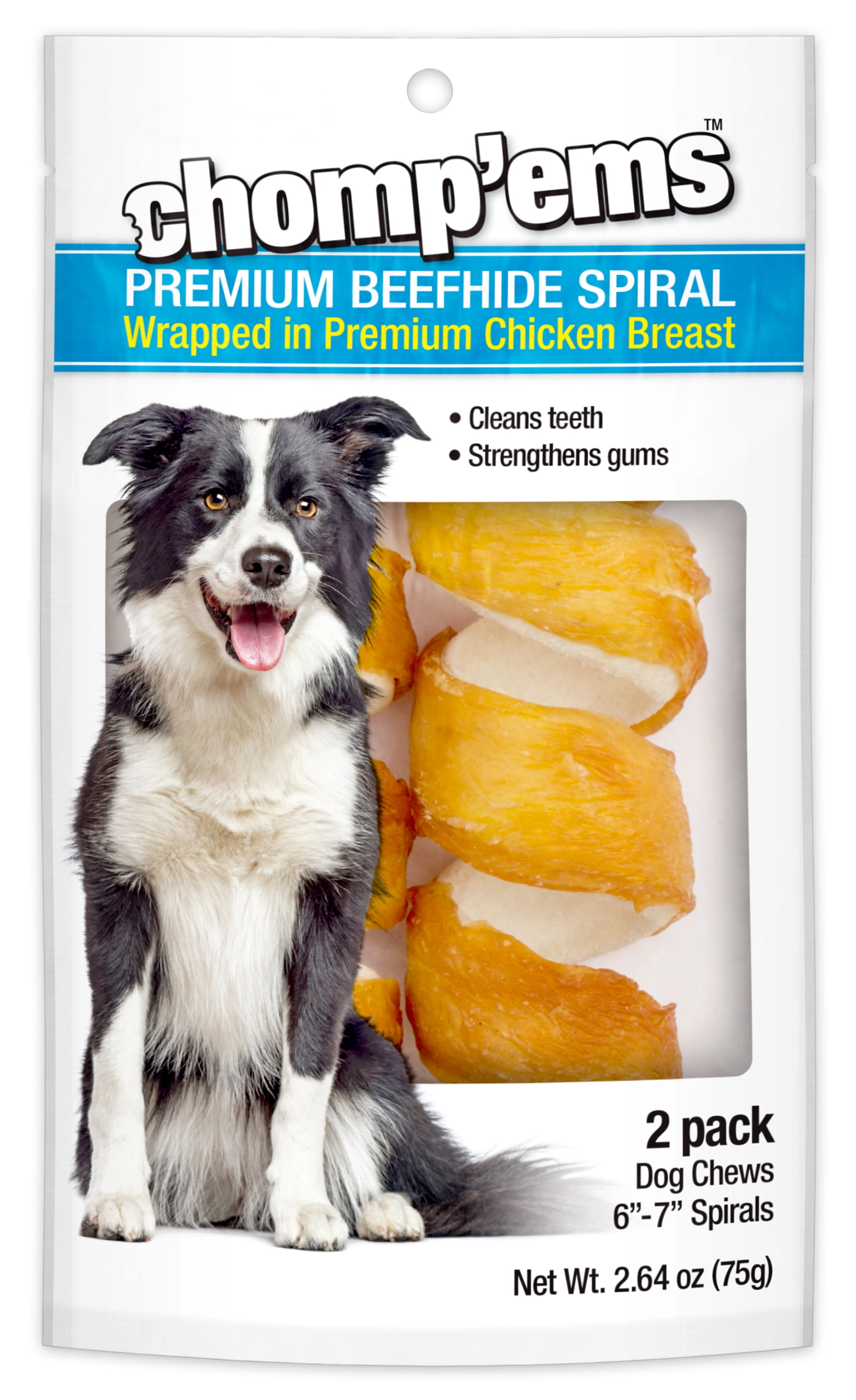 Chomp 'ems Premium Beefhide Chews for Dogs Delicious, Chew Treat for