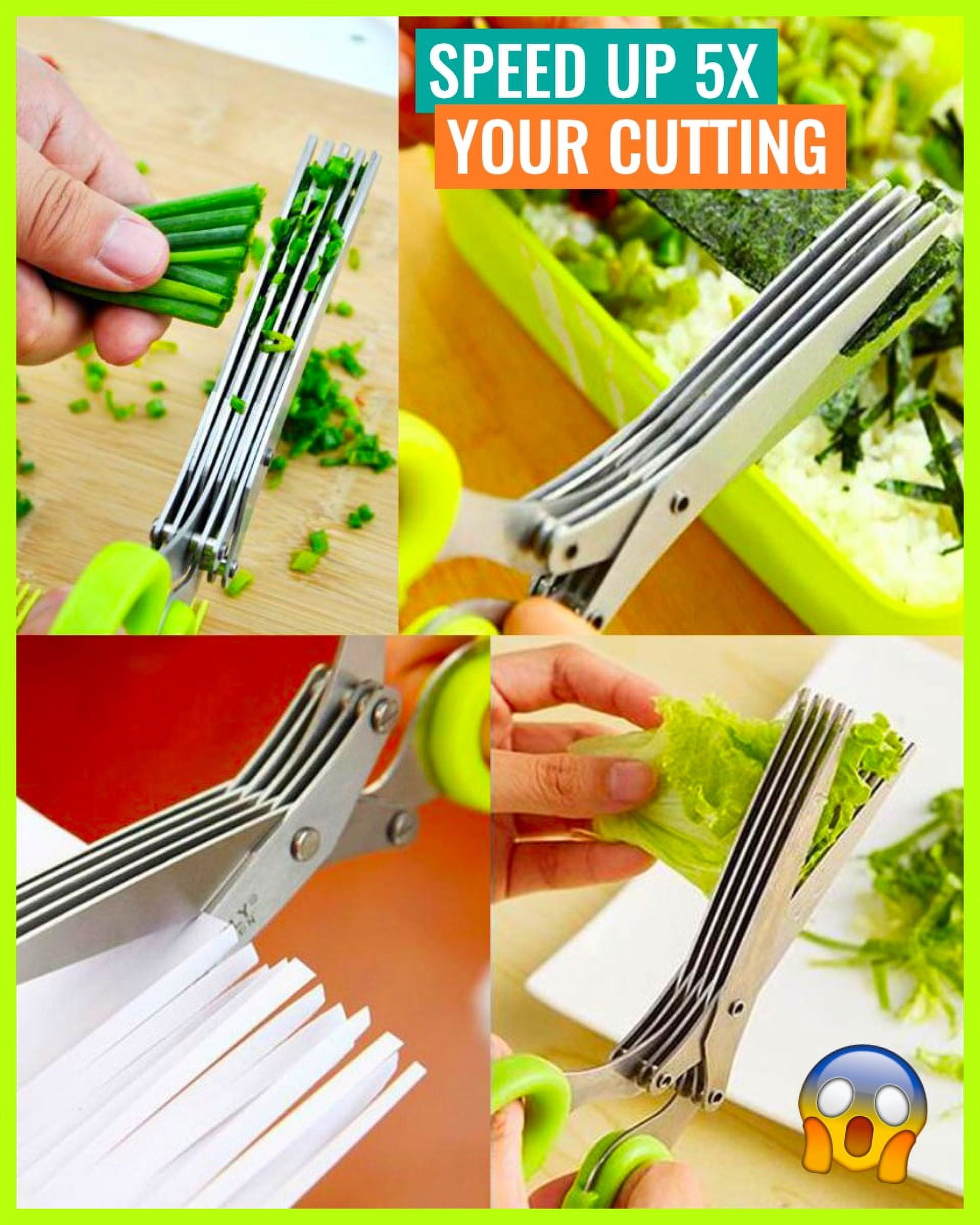 Nomadic 5 Blade Kitchen Salad Scissors, Nomardic Herb