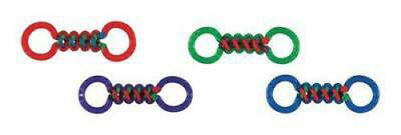 Chomper Assorted Braided Rope & TPR Double Tug TPR Braided Double Dog ...