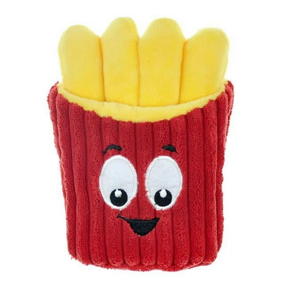 Chomper ZD2196 12 19 Food Junkeez French Fry Plush Dog Toy - Small