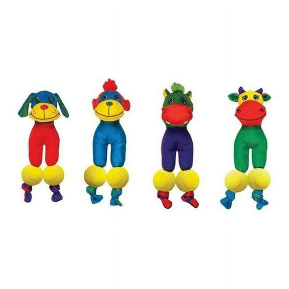 Chomper WB1101M-9 Dog Toy, Chew, Fetch, Tug Toy, Tennis Tot, Ballistic Nylon, Assorted