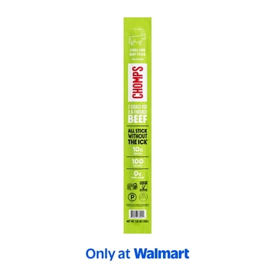 Chomps Grass-Fed and Finished Chili Lime Beef Jerky Stick (1.15oz Stick)