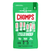 Chomps Grass-Fed And Finished Jalapeño Beef Jerky Snack Sticks (8 Count)
