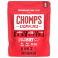 thumbnail image 1 of Chomplings Original Beef Mini Jerky Meat Sticks, 4g of Protein (6 Count), 1 of 8