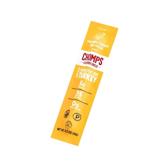 Chomps Original Turkey Jerky Meat Snack Stick (0.5oz Stick)