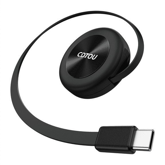 Rotatable Retractable Cable [2026 New Model Slim Design] 60W Fast Charging, 360 Rotatable, Built-in Magnetic Retraction, Overload Protection, Ideal for Home, Car, Office, and Travel Scenarios.
