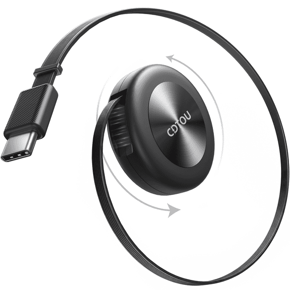 Cdtou Retractable Magnetic Usb-C Cell Phone Charging Cord, 65W Fast Charge for Home, Office, Travel and Car