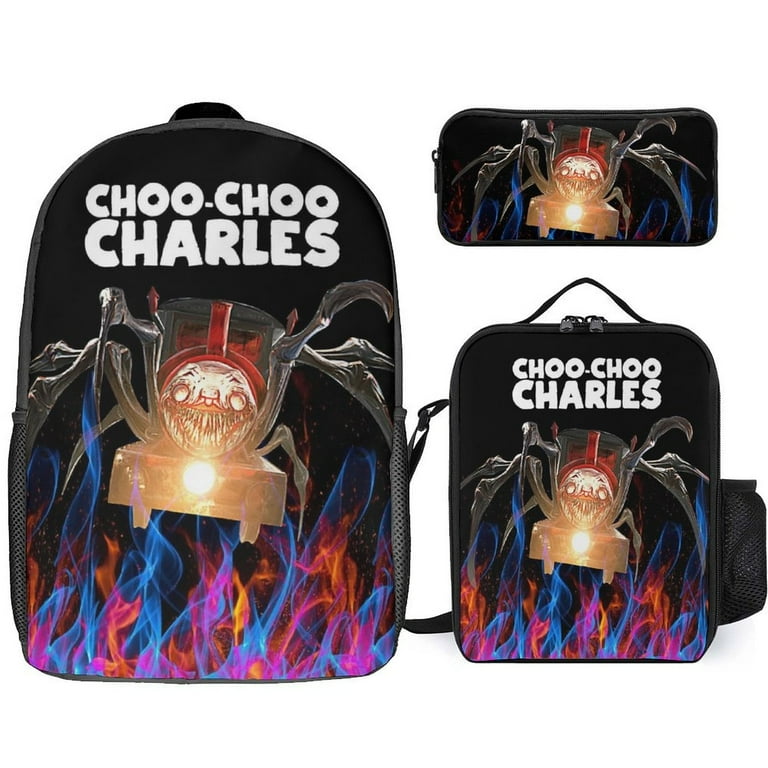 Choo-Choo Charles 3 Piece Backpack Set with Lunch Bag Pencil Case