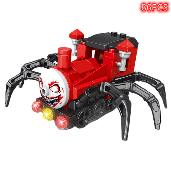 Choo-Choo Charles Horrors Game Building Blocks Demonic Spider Train Animal Monster Figures Bricks Christmas Halloween Toys Gifts