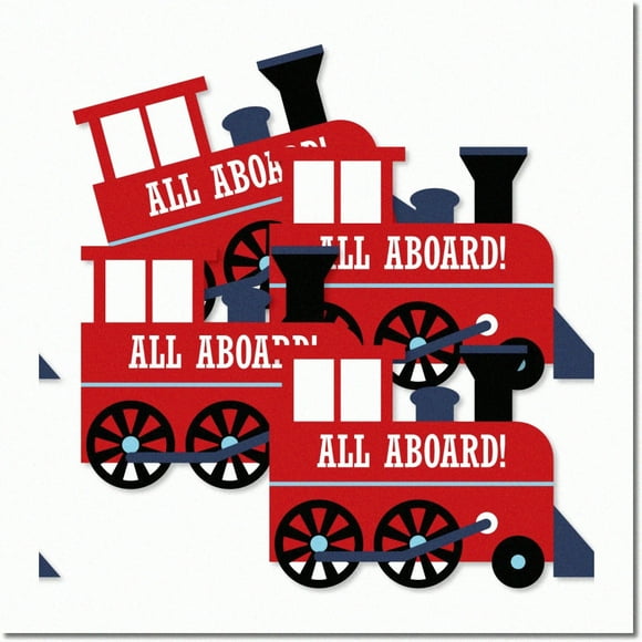 Choo-Choo Fiesta Express: DIY Steam Train Party Pack - 20 Essential Decorations for Railroad Themed Birthdays or Baby Showers!
