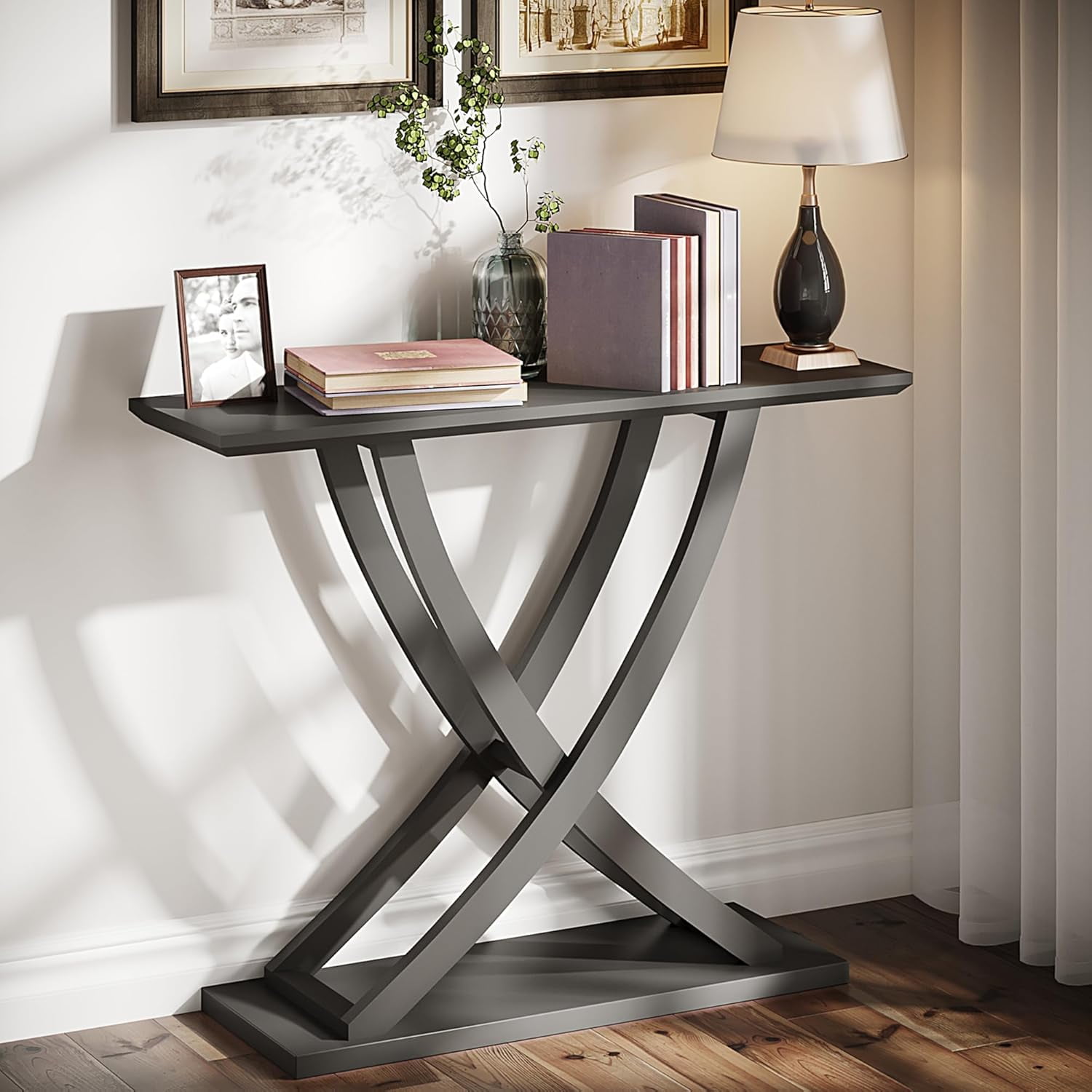 ChooChoo Console Table, Farmhouse Entryway Table for Hallway, 39 inch ...