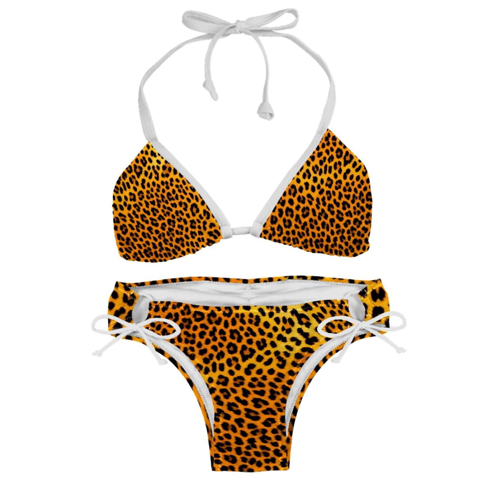 Chooh Artot Bikini Set for Women Two Piece Swimsuit Sex Swimwear Sizes XS-XXL Leopard Print