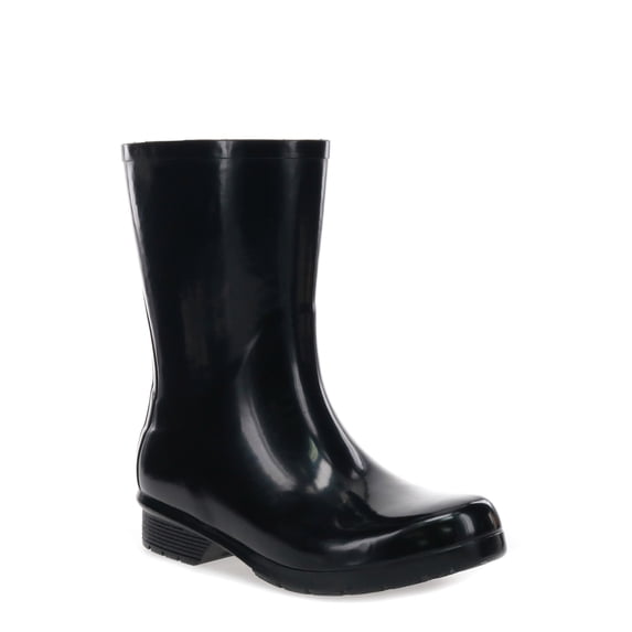 Chooka Polished Mid Boot, Black, 7 M US