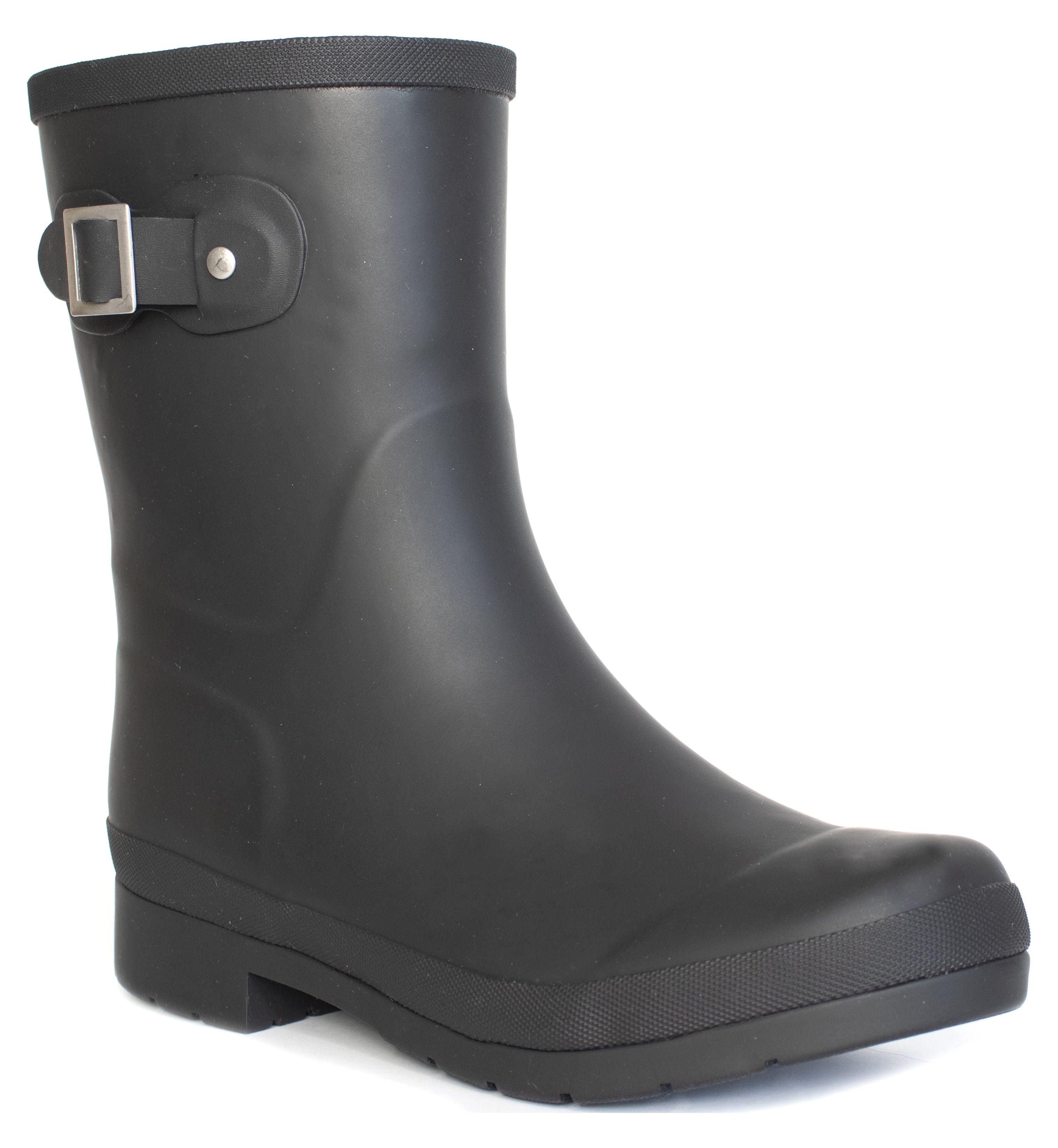 Chooka Bota De Lluvia Media Sólida Para Mujer, Carmesí