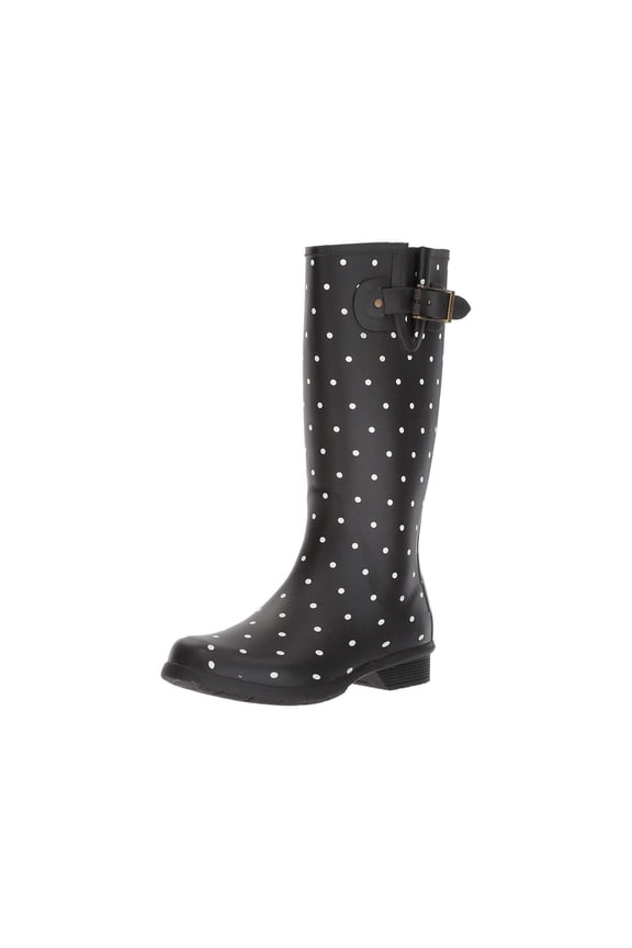 Women's Tall Memory Foam Rain Boot, Black, Size 9.0 QmTM