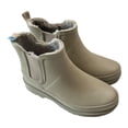 thumbnail image 1 of Chooka Women's Waterproof Faux Fur Lined Rubber Rain Boot (Taupe, 7), 1 of 7