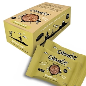 Chookie Cookie Bars, Banana Pecan Chocolate Chips Variety I Real Fruit And Nut Dough, Gluten Free Oat Raisin Batter, Plant Based Breakfast Bars, Vegan, Healthy Snacks - 10ct