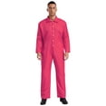 thumbnail image 1 of Choomomo Men's Wear Resistant Jumpsuit Coveralls Boiler Suit Warehouse Garages Overalls Mechanic Hot Pink 3XL, 1 of 6
