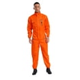 thumbnail image 1 of Choomomo Men's Work Overall Uniform Working Coveralls Jumpsuits Welding Suit Car Repair Workshop Mechanic Orange 195/5XL, 1 of 7