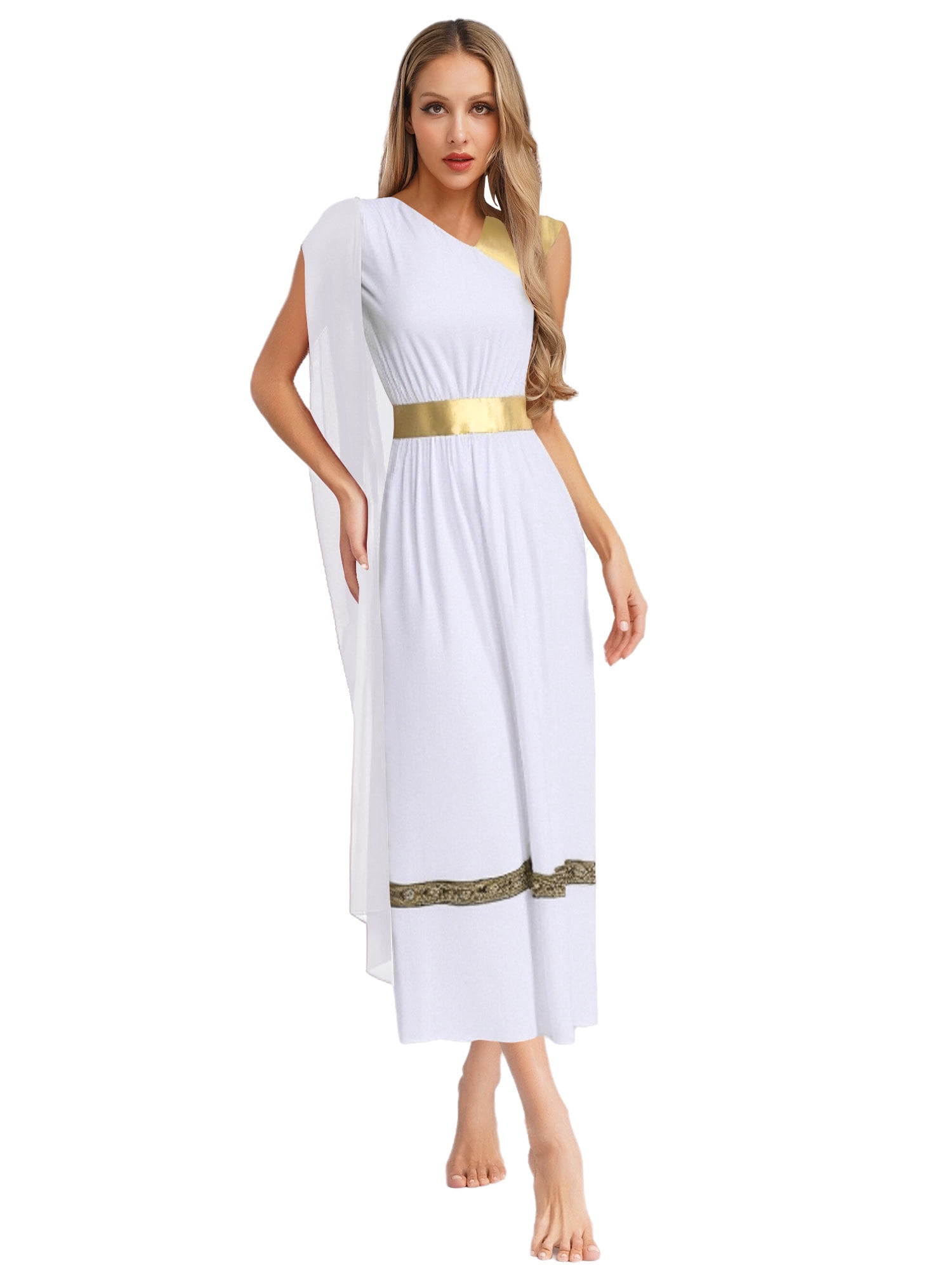 Choomomo Womens Adult Ancient Greek Princess Dress Roman Empress Toga ...